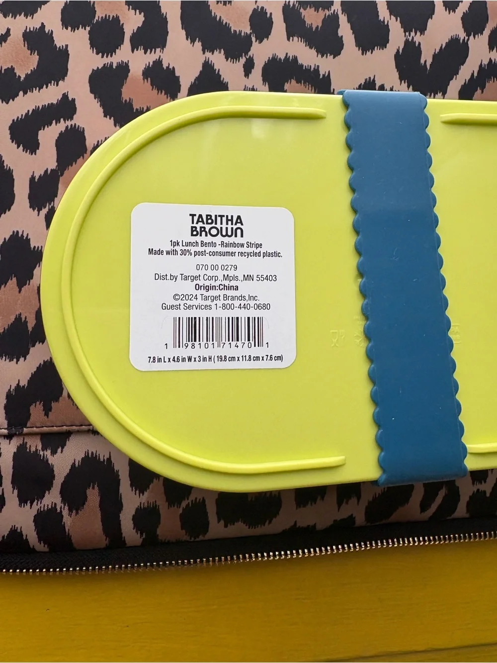 Colorblock Lunch Box - Lime, Teal & Navy Tabitha Brown Collection